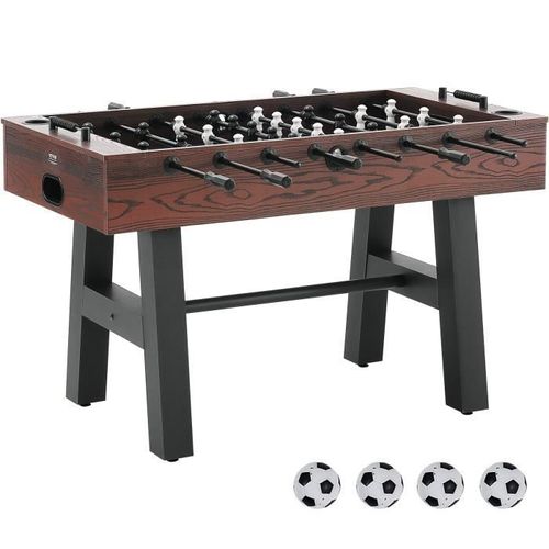 Table de baby-foot - VEVOR - 1400x726x864 mm Jeu Football de Table Taille Standard Maison avec 4 Balles et 2 Porte-gobelets