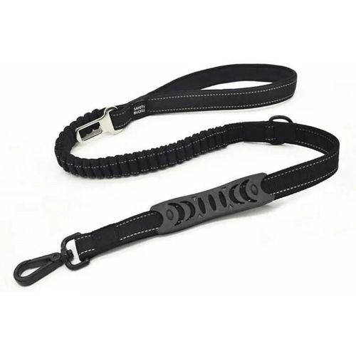 Laisse Chien Anti-Traction Rflchissante 110 Cm Noir Pzcc