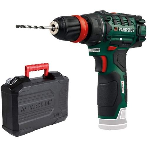 Perceuse Sans Fil Pbsa 12 X12V,Verrouillage De Broche,Led,En Coffret(Sans Chargeur Ni Batterie)