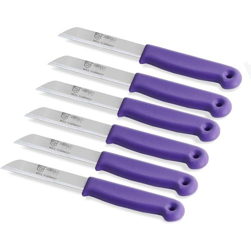 Set De Couteaux De Cuisine De Solingen Couteau À Légumes Petit Couteau À Fruits Fabriqué En Allemagne Couteau D'office Couteau Polyvalent Avec Lame Tranchante Et Préc En (Lot De 6, Long)