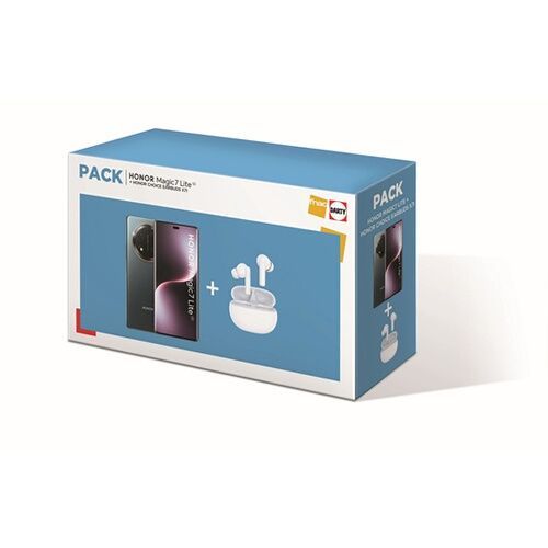 Pack Honor Magic7 Lite 5G 256 Go noir + Honor Choice Earbuds X7I