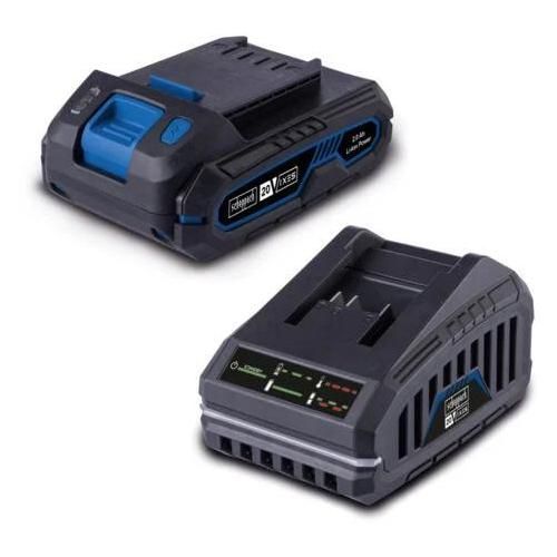 Pack batterie 2Ah + chargeur 2.4A - SCHEPPACH - 20V IXES - SBSK2.0 - Batterie et chargeur universels pour toute la gamme 20V IXES